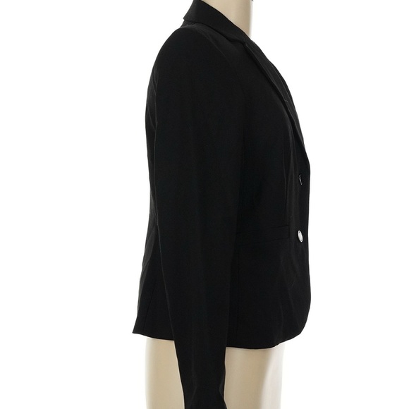 Calvin Klein Black Tailored Blazer with Notched Lapels NWOT - Picture 3 of 12